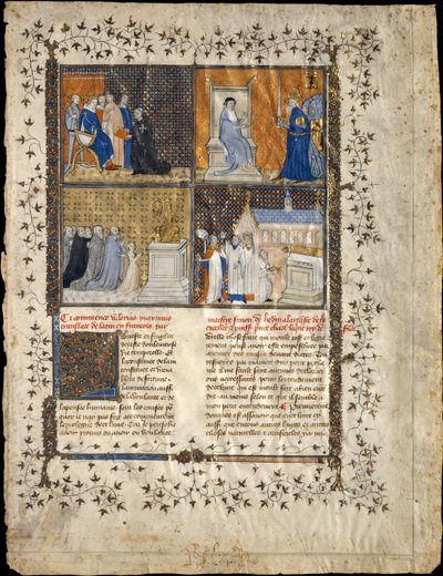 List z rukopisu Valerius Maximus, ca. 1380-90. od Workshop of Pierre Remiet