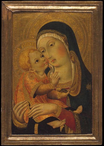 Madonna a dítě, ca. 1448-60. od Workshop of Sano di Pietro
