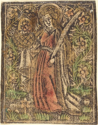 Svatá Dorota, c. 1480. od Workshop of the Master of the