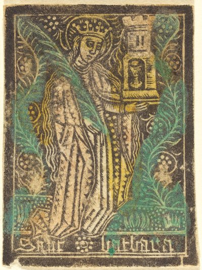 Svatá Barbora, 14601480. od Workshop of the Master of the