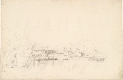 Jezerní domy od Worthington Whittredge