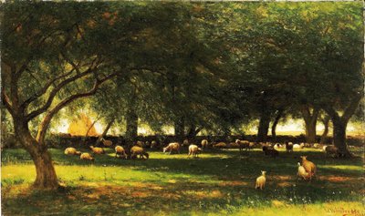 Poledne v sadu od Worthington Whittredge
