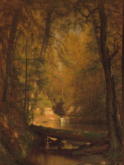 The Trout Pool, 1870. od Worthington Whittredge