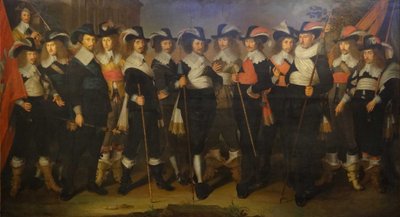 Důstojníci a gardisté roty plukovníka Hermana Herbertsze. od Wouter Crabeth II