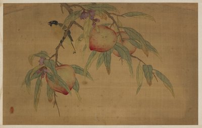 Pták, ovoce a květiny, dynastie Qing, 1741. od Wu Zhang
