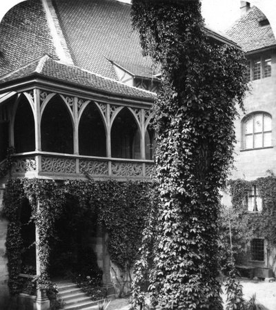 Lípa na nádvoří, Norimberk, Bavorsko, Německo, c1900. od Wurthle and Sons