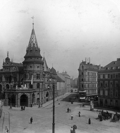 Löwenbräu Keller a Stiglmaierplatz, Mnichov, Německo, 1900. od Wurthle and Sons