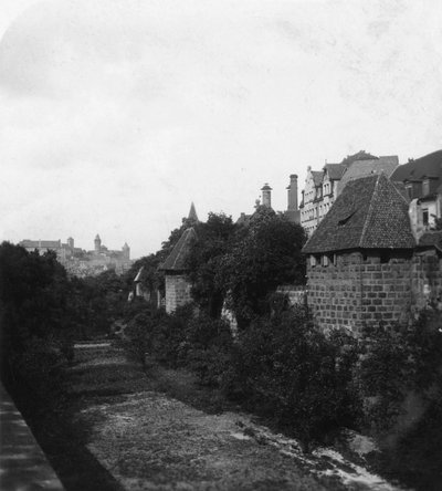 Norimberský hrad, Norimberk, Německo, c1900. od Wurthle and Sons