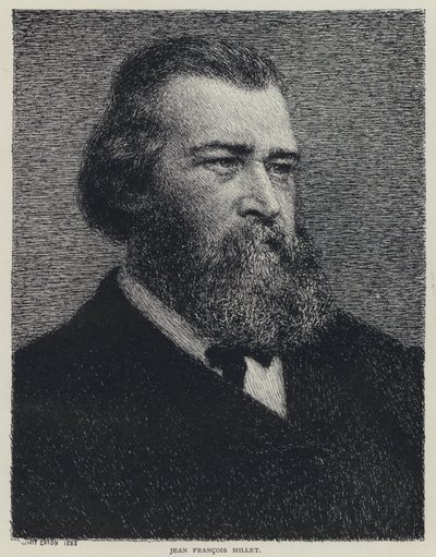 Jean Francois Millet , francouzský malíř (litho) od Wyatt Eaton
