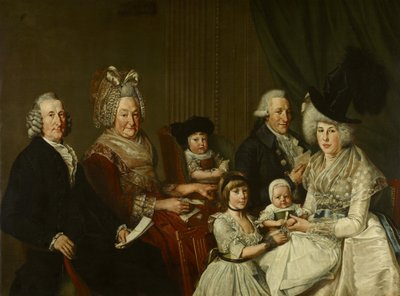 Pieter de Clercq (1731–1807) a jeho rodina od Wybrand Hendriks