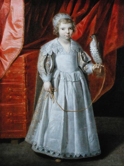Young Boy and Falcon (olej na plátně) od Wybrand Simonsz. de (circle of) Geest