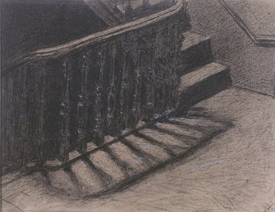 Schodiště (uhlí) od Xavier Mellery
