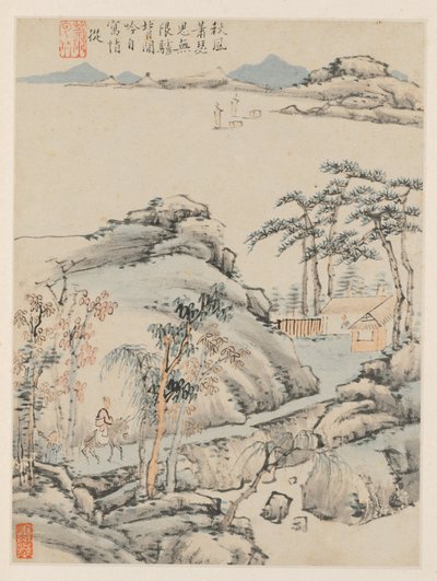 Album Seasonal Landscapes, list F (předchozí list 5) od Xiao Yuncong