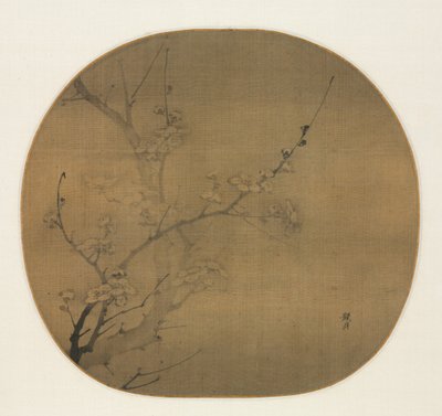 Plum Blossoms in Moonlight, první polovina 14. století. od Yan Hui