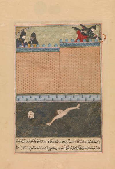 Obléhání Bagdádu, Folio z rozptýlené kopie Zafarnamy..., 839 A.H.A.D. Červen až červenec 1436 od Ya