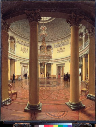 Rotunda Zimního paláce v Petrohradě - obraz Jefima Tucharinova (?), olej na plátně od Yefim Tukharinov