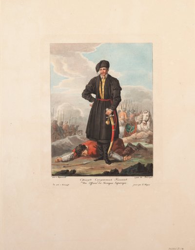 Záporožský kozácký důstojník, 1812 od Yegor Karneyev