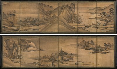 Krajina čtyř ročních období od Yi Sumun (Korean, b. c. 1404)