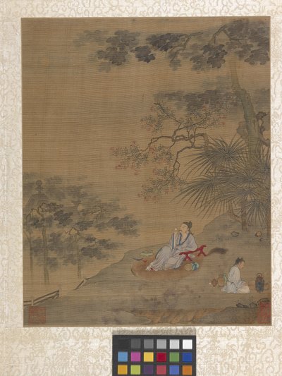 Album Garden Scene (inkoust na papíře) od Ying Qiu