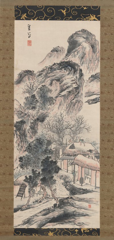 Jarní úklid, 19. století. od Yokoi Kinkoku