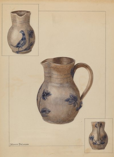 Džbán na vodu, c. 1936. od Yolande Delasser