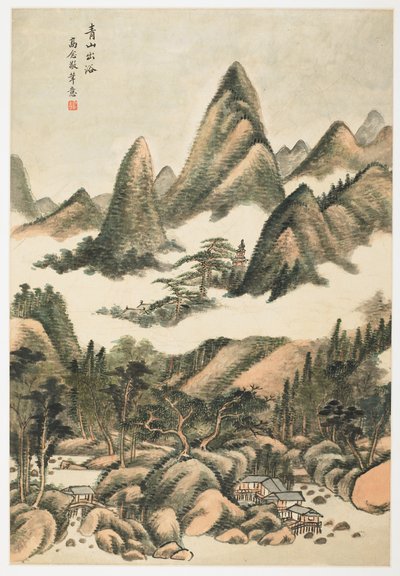 Green Mountain Just After a Bath, z alba 12 listů od Yongxi Jin