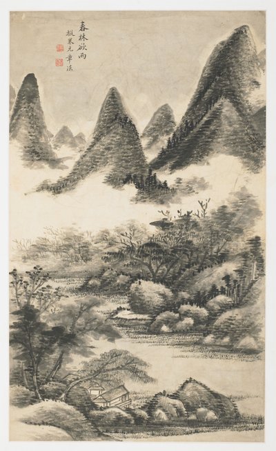 Spring Tree Grove Before Rain, z alba 12 listů od Yongxi Jin