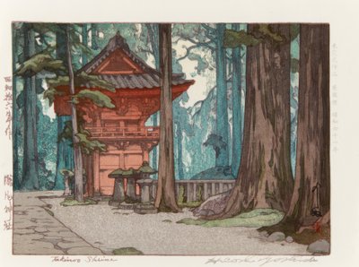 Svatyně Takinoo od Yoshida Hiroshi