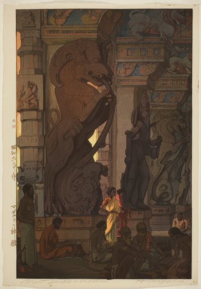 Velký chrám v Madura (Madeyura no shinden) od Yoshida Hiroshi