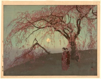 Třešňové stromy Kumoi (Kumoi sakura) od Yoshida Hiroshi