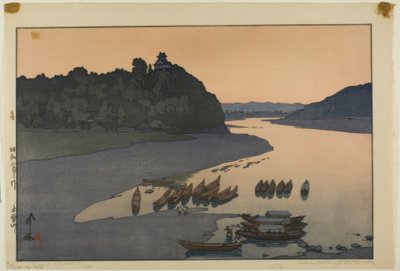 Řeka Kiso, ze série "Hotei #85" od Yoshida Hiroshi