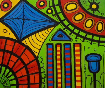 Zelené hřiště, 2022 (olej na plátně) od Yue Zeng