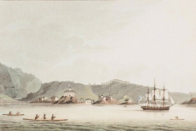 Ilustrace z Cesty kolem světa v letech 1803-06, na lodi Neva, 1814 od Yuri Fyodorovich Lisyansky