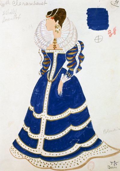 Polka, kostýmní skica Yves Bonnat od Yves Bonnat