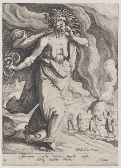 Závist, z ctností a neřestí, 1596-97., 1596-97. od Zacharias Dolendo
