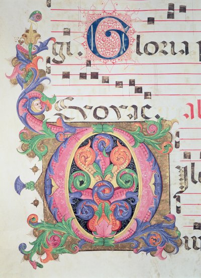 Misál 515 fol.146r Historická iniciála 