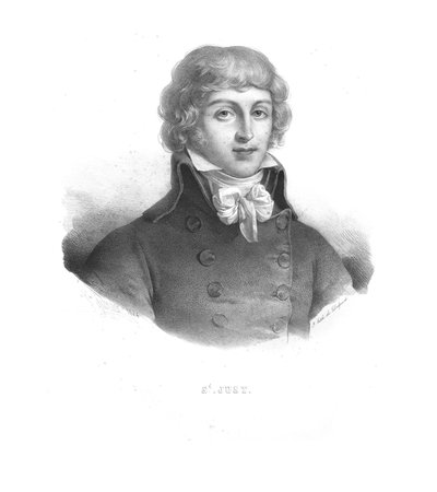 Louis Antoine de Saint-Just, 1824. od Zephirin Felix Jean Marius Belliard