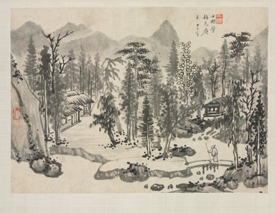 Album Krajina v různých stylech: Krajina po Wu Zhen od Zha Shibiao