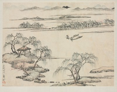 Album na šířku v různých stylech: The Stream of Wuling od Zha Shibiao