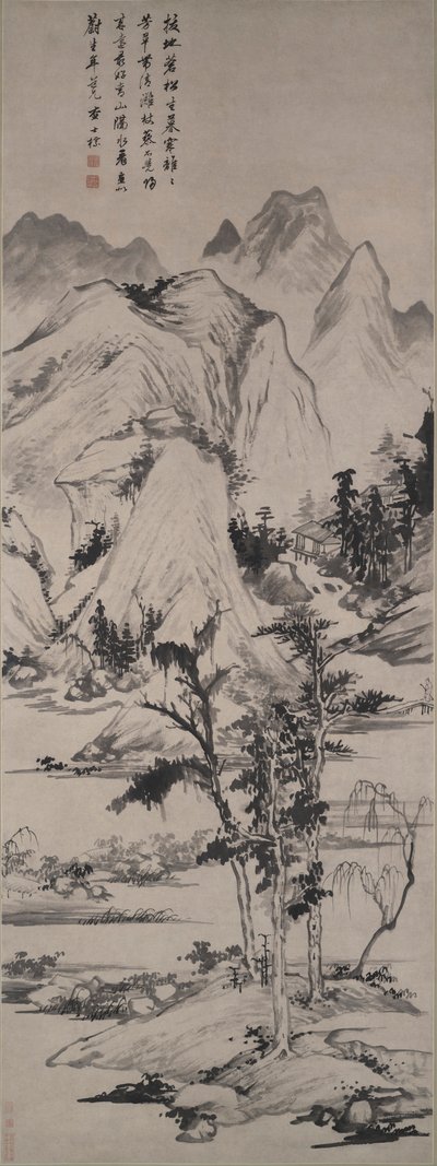 Krajina ve stylu Ni Zan (1301–1374) od Zha Shibiao