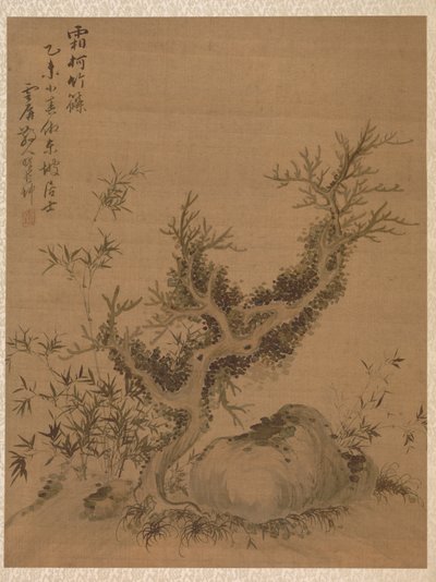 Matné větve a trpasličí bambus, ve stylu Su Shih, 1775. od Zhai Dakun