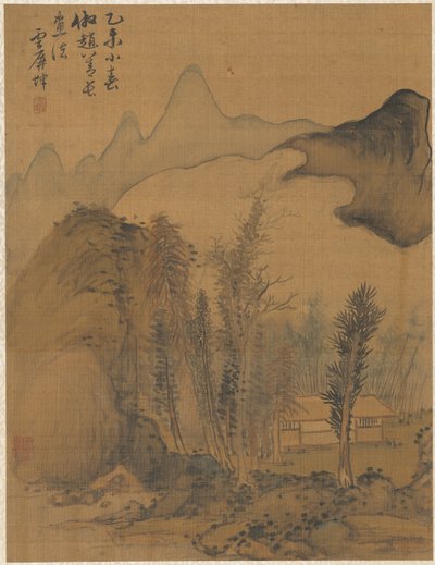 Krajina ve stylu Chao Yuan, 1775. od Zhai Dakun