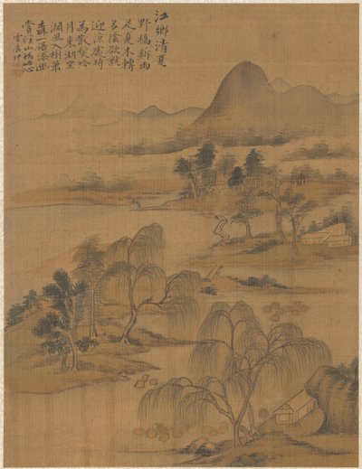 River Village ve vysokém létě, 1775. od Zhai Dakun
