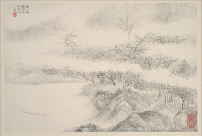 Krajiny, datováno 1644. od Zhang Feng