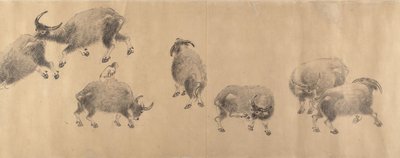 Vodní buvoli z roku 1639. od Zhang Hong