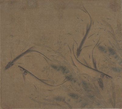 Ryby ve hře, 12. – konec 13. století. od Zhao Kexiong