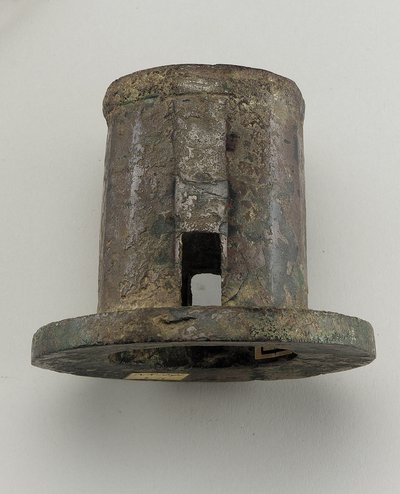 Upevnění vozu: čepice nápravy (bronzová) od Zhou Dynasty Chinese School