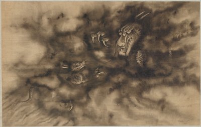 Draci v oblacích, dynastie Čching, 1684. od Zhou Xun