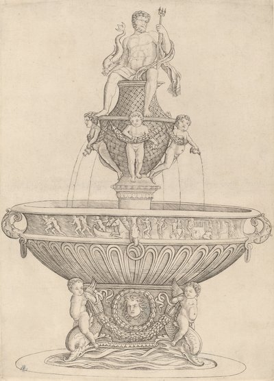 Fontána se sochou Neptuna, c. 14801485. od Zoan Andrea