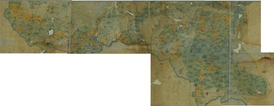 Čeština: Mapa okresu Pokrovsky (PGM 1 verst) 1780 - 1790 od неизвестны